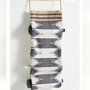 Anthropologie Demi Melza Woven Wine Rack - Ikat Design - neutrals